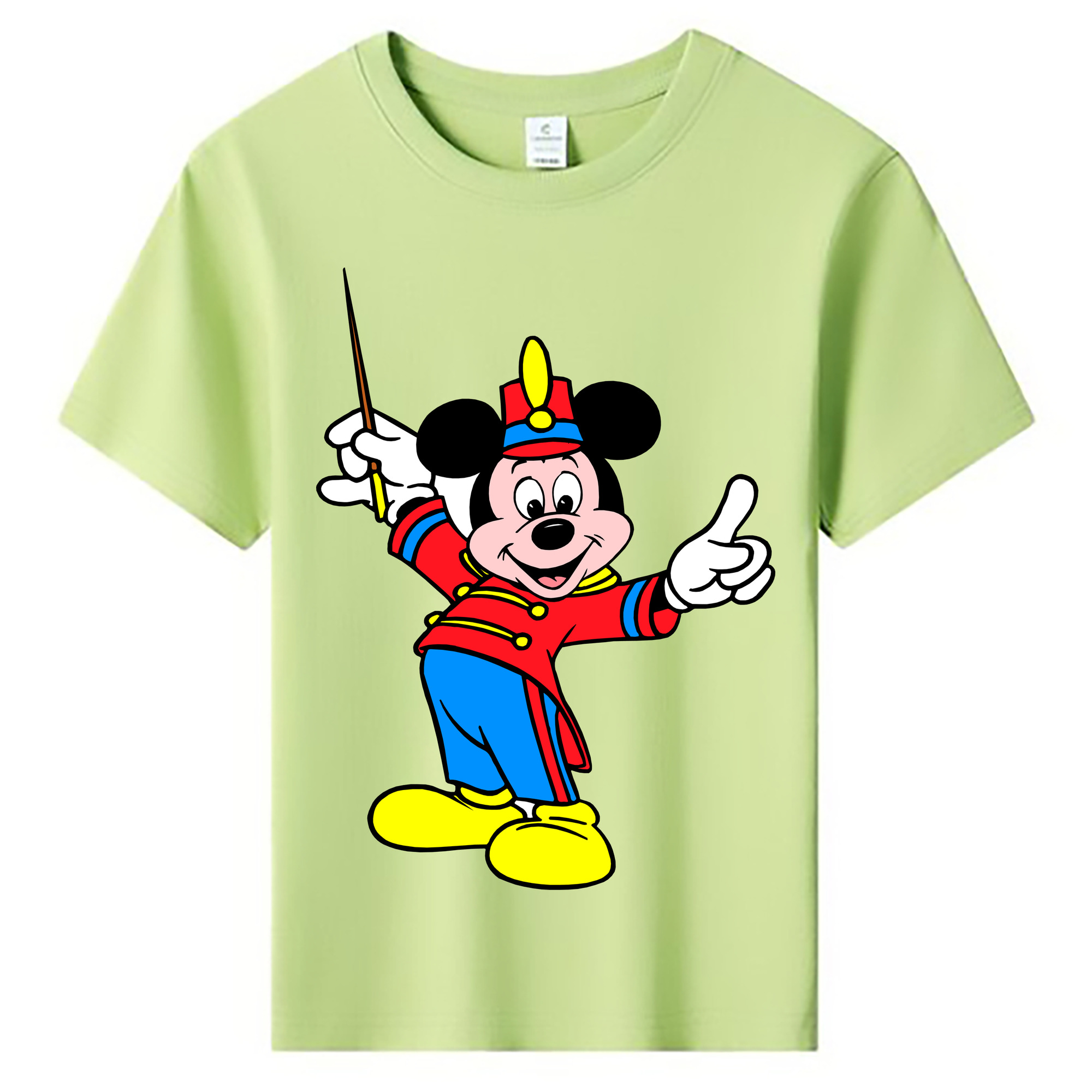 ミッキーマウス Mickey Mouse 綿100％キッズTシャツ（フロントプリント）